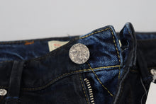 Load image into Gallery viewer, Acht Blue Cotton Low Waist Slim Fit Women Casual Jeans
