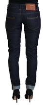 Load image into Gallery viewer, Acht Blue Cotton Low Waist Slim Fit Women Casual Jeans
