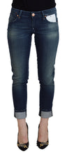 Load image into Gallery viewer, Acht Blue Cotton Slim Fit Women Casual Denim Jeans
