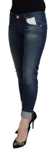 Load image into Gallery viewer, Acht Blue Cotton Slim Fit Women Casual Denim Jeans
