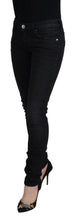 Load image into Gallery viewer, Acht Black Cotton Slim Fit Women Casual Denim Jeans
