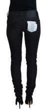 Load image into Gallery viewer, Acht Black Cotton Slim Fit Women Casual Denim Jeans
