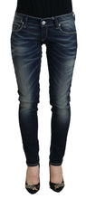 Load image into Gallery viewer, Acht Blue Washed Cotton Slim Fit Women Denim Jeans
