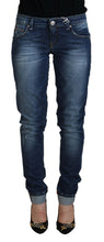 Load image into Gallery viewer, Acht Blue Washed Cotton Slim Fit Women Denim Jeans

