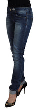 Load image into Gallery viewer, Acht Blue Washed Cotton Slim Fit Women Denim Jeans
