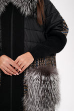 Load image into Gallery viewer, Saga®Furs Silver Fox Wool Alpaca Coat

