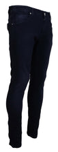 Load image into Gallery viewer, Acht Blue Cotton Tapered Slim Fit Men Casual Denim Jeans
