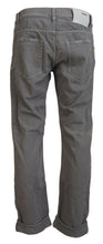 Load image into Gallery viewer, Acht Gray Cotton Straight Fit Folded Hem Casual Denim Jeans
