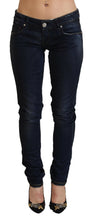 Load image into Gallery viewer, Acht Blue Low Waist Slim Fit Women Denim Jeans
