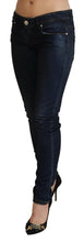Load image into Gallery viewer, Acht Blue Low Waist Slim Fit Women Denim Jeans
