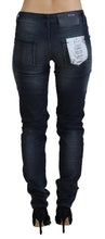 Load image into Gallery viewer, Acht Blue Washed Low Waist Slim Fit Cotton Denim Jeans
