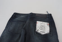 Load image into Gallery viewer, Acht Blue Washed Low Waist Slim Fit Cotton Denim Jeans
