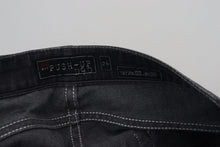 Load image into Gallery viewer, Acht Black Washed Low Waist Slim Fit Cotton Denim Jeans
