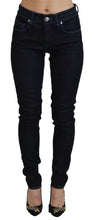 Load image into Gallery viewer, Acht Dark Blue Low Waist Slim Fit Women Denim Jeans

