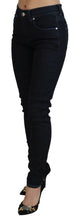 Load image into Gallery viewer, Acht Dark Blue Low Waist Slim Fit Women Denim Jeans
