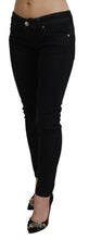 Load image into Gallery viewer, Acht Black Low Waist Slim Fit Cotton Denim Jeans
