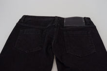 Load image into Gallery viewer, Acht Black Low Waist Slim Fit Cotton Denim Jeans
