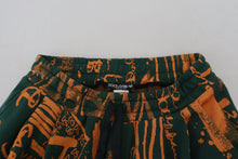 Load image into Gallery viewer, Dolce &amp; Gabbana Multicolor Logo Print Silk Cargo Jogger Pants
