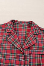 Load image into Gallery viewer, Plus Size Christmas Plaid Shirt and Pants Set
