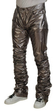 Load image into Gallery viewer, Dolce &amp; Gabbana Silver Metallic Nylon Stretch Pants
