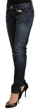 Load image into Gallery viewer, Acht Blue Washed Cotton Low Waist Skinny Denim Jeans
