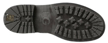 Load image into Gallery viewer, Dolce &amp; Gabbana Black Gray Leather Mid Calf Boots Shoes
