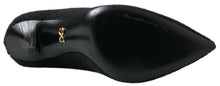 Load image into Gallery viewer, Dolce &amp; Gabbana Black Stiletto Heel Mid Calf Women Boot Shoes
