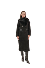 Load image into Gallery viewer, Genuine  Mink Fur Eco Suede Coat
