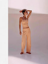 Load image into Gallery viewer, Women's Striped Tube Top &amp; Pants Set – 2-Piece Modal Matching Outfit
