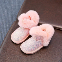 Load image into Gallery viewer, Toddler Durable Winter Snow Boots Girls Cold Weather Baby Comfortable Soft Fur Shoes
