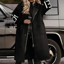 Load image into Gallery viewer, Women’s Letter Print Hooded Coat
