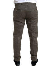 Load image into Gallery viewer, Dolce &amp; Gabbana Brown Wool Dress Skinny Men Trouser Pants
