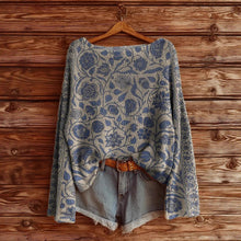 Load image into Gallery viewer, Women’s Fall Wildflower Print Long Sleeve T-Shirt
