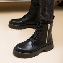 Load image into Gallery viewer, Leather High-Top Martin Boots
