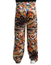 Load image into Gallery viewer, Dolce &amp; Gabbana Multicolor Marble Print Satin Pants
