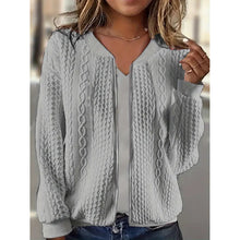 Load image into Gallery viewer, Bomber Jackets For Women Cute Jacquard Coats Lightweight Zip Up Jackets
