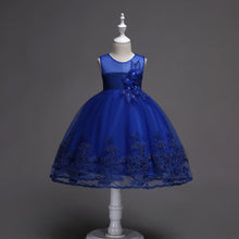 Load image into Gallery viewer, First Communion Flower Girl Dress - Mandotos Lace Trim Tulle Bead Embroidery
