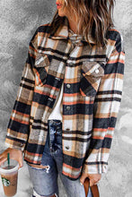Load image into Gallery viewer, Classic Plaid Button Front Shirt Jacket with Breast Pockets Casual &amp; Minimalist Outerwear
