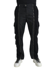 Load image into Gallery viewer, Dolce &amp; Gabbana Black Cotton Blend Skinny Pants
