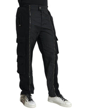 Load image into Gallery viewer, Dolce &amp; Gabbana Black Cotton Blend Skinny Pants
