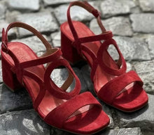 Load image into Gallery viewer, Women's Suede Hollow-Out Buckle Strap High Heel Sandals – Pointed Toe

