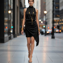 Load image into Gallery viewer, Women's Double-Layer Asymmetrical Hem Mini Skirt
