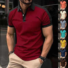 Load image into Gallery viewer, Men's Short Sleeve Business Shirt Summer Casual Polo Shirts
