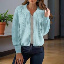 Load image into Gallery viewer, Women’s Jacquard Baseball-Collar Jacket
