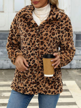 Load image into Gallery viewer, Beautiful Red Women Drop Shoulder Fuzzy Button-Up Jacket Soft And Comfortable Casual Fit Jacket
