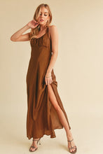 Load image into Gallery viewer, Ruched Side Slit Cutout Back Maxi Cami Dress For Summer–Elegant, Alluring &amp; Sophisticated with Stunning Design
