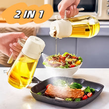 Load image into Gallery viewer, 470ML Olive Oil Sprayer Dispenser For Cooking BBQ 2 In 1 Glass Oil Vinegar Soy Sauce Spray Kitchen Oil Bottle For Air Fryer
