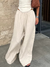 Load image into Gallery viewer, Loose Cotton And Linen Wide-Leg Pants
