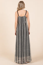 Load image into Gallery viewer, Plus Size Striped Scoop Neck Beaded Strap Maxi Cami Dress – Elegant and Stylish Cami Dress , Beaded Straps, and Flattering Scoop Neckline
