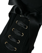 Load image into Gallery viewer, Dolce &amp; Gabbana Black Stiletto Heels Mid Calf Boots Shoes
